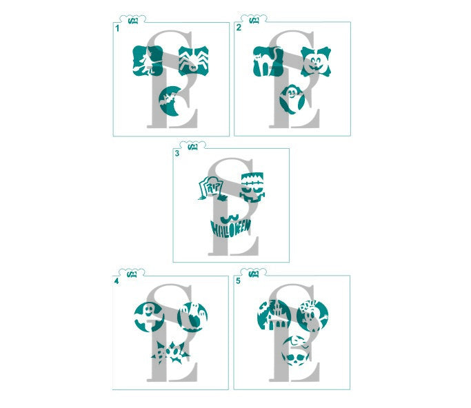 Halloween Minis, Reverse #1 - #5 15 Design Bundle Digital Design