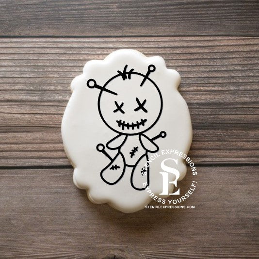 VooDoo Doll PYO SILKSCREEN Stencil SVG Digital Design Download *