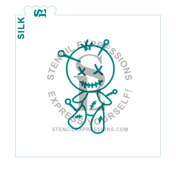 VooDoo Doll PYO SILKSCREEN Stencil SVG Digital Design Download *