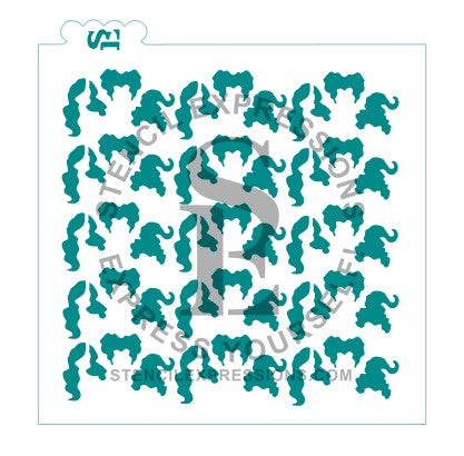 Hocus Pocus Hair Layered Background Digital Design