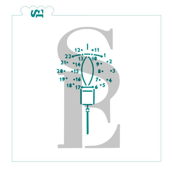 Lunar / Chinese New Year Lantern Connect the Dots PYO Digital Design