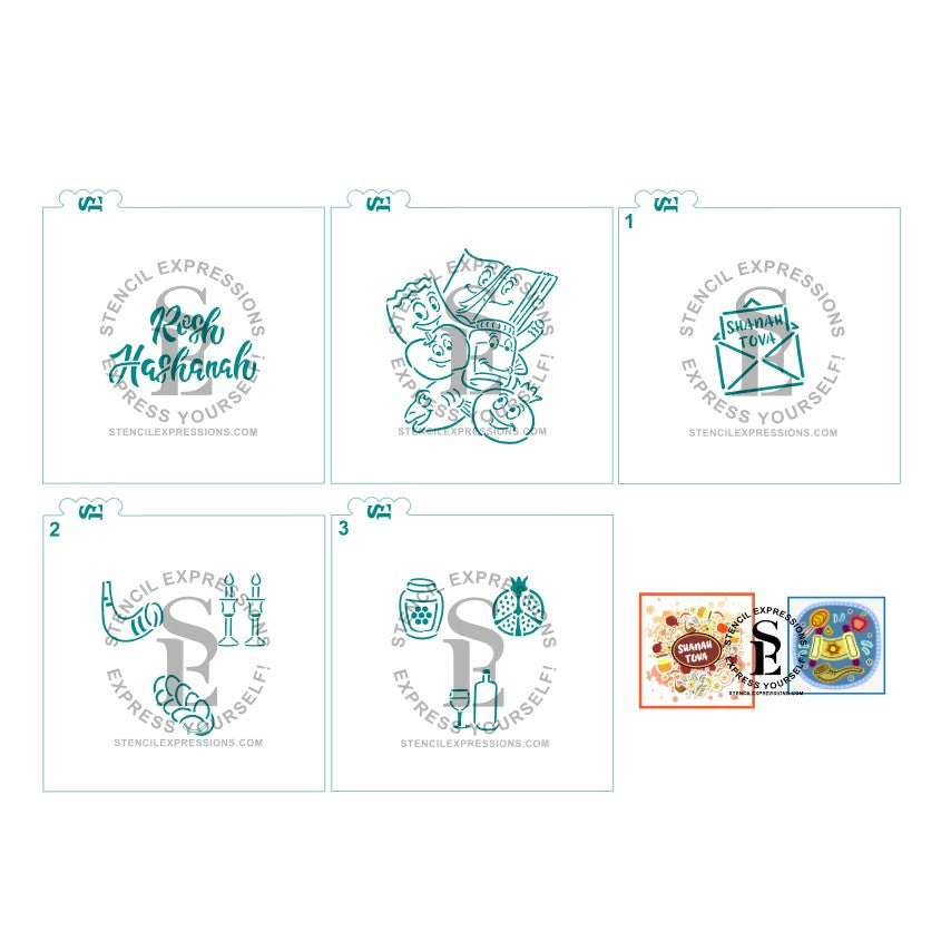 Rosh Hashanah Holiday with Gifts Tags Digital Design Bundle*