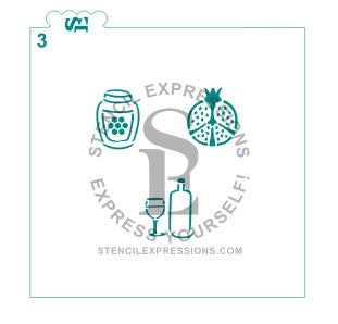 Rosh Hashanah Holiday with Gifts Tags Digital Design Bundle*