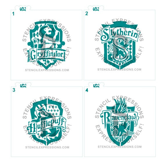 Wizard Houses Crests Digital Design Bundle