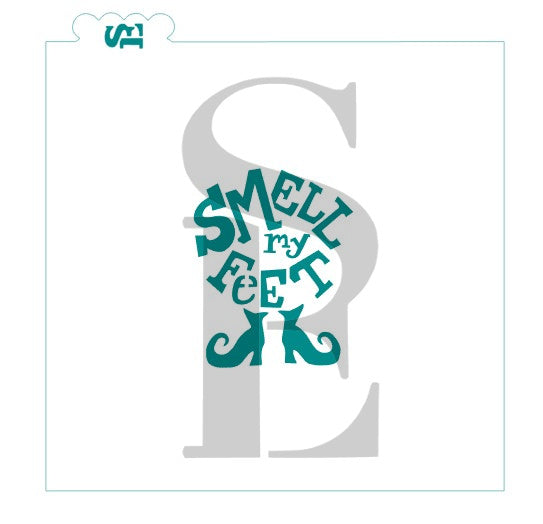 Trick or Treat & Smell My Feet Sentiment Bundle Digital Design Cookie Stencil