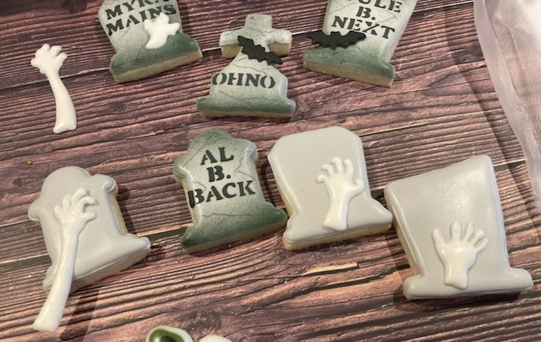 Haunted Church & Mini Graveyard Stencil Set DIGITAL DESIGN DOWNLOAD