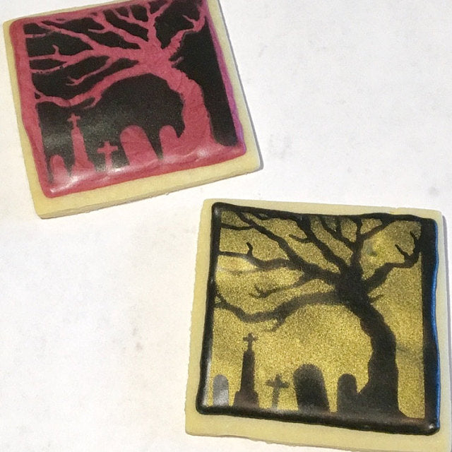 Halloween Cemetery Stencil for Cookies, Cakes & Culinary