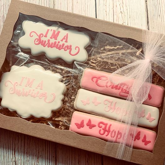 Heart Ribbon Cookie Stick Cancer Awareness Bundle Digital Design