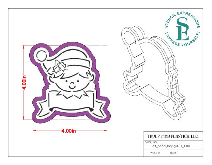 Elf Boy and Girl Set PYO Exclusive Digital Design TMP Cutter