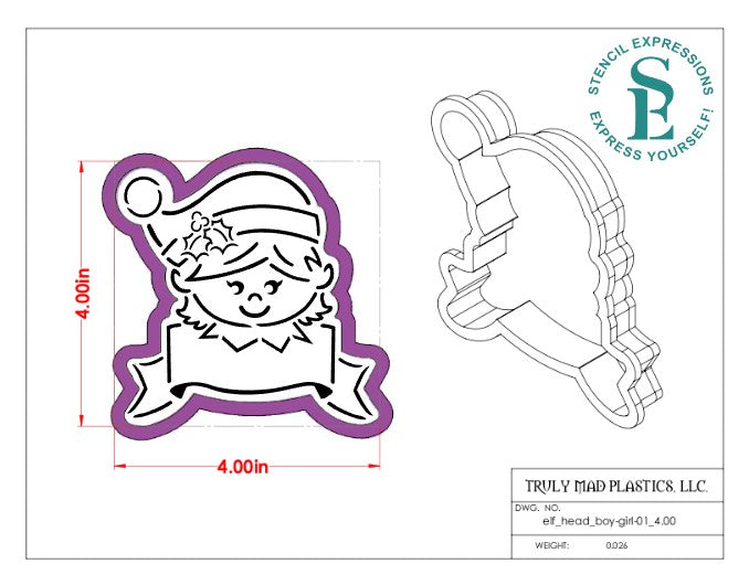 Elf Boy and Girl Set PYO Exclusive Digital Design TMP Cutter
