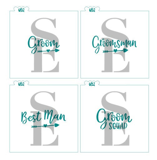 Wedding Party Names #2 - Groom Squad, Groom, Best Man, Groomsman Sentiments Digital Designs