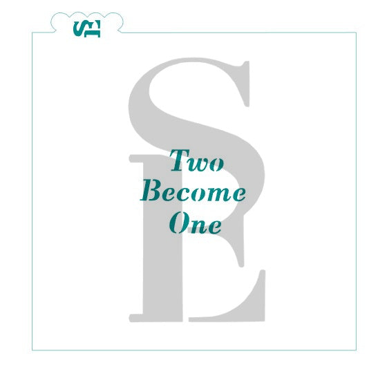 With My Whole Heart / For My Whole Life / Two Become One 3 pc Cookie Platter Stencil Digital Design