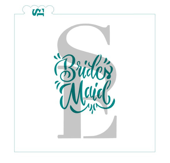 Wedding Party Names - Bride Bridesmaid Maid Matron of Honor Flower Girl Digital Designs cookie Stencils
