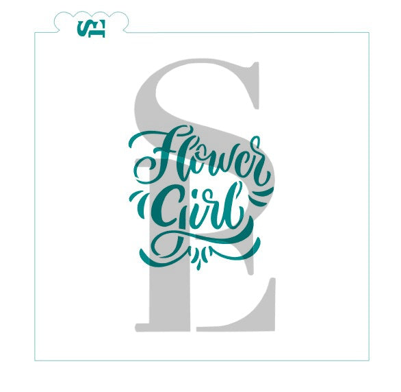 Wedding Party Names - Bride Bridesmaid Maid Matron of Honor Flower Girl Digital Designs cookie Stencils