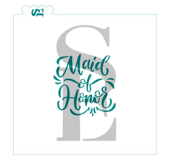 Wedding Party Names - Bride Bridesmaid Maid Matron of Honor Flower Girl Digital Designs cookie Stencils