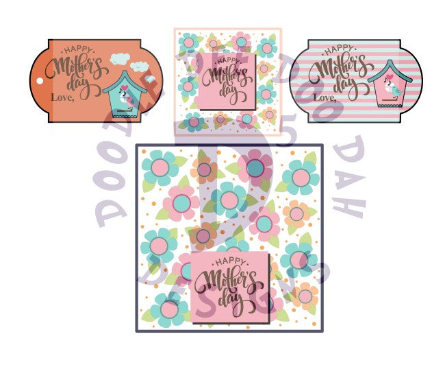 Anne Yorks Mother's Day Treats Packaging Bundle: Bag Topper and Gift Tag Digital Design