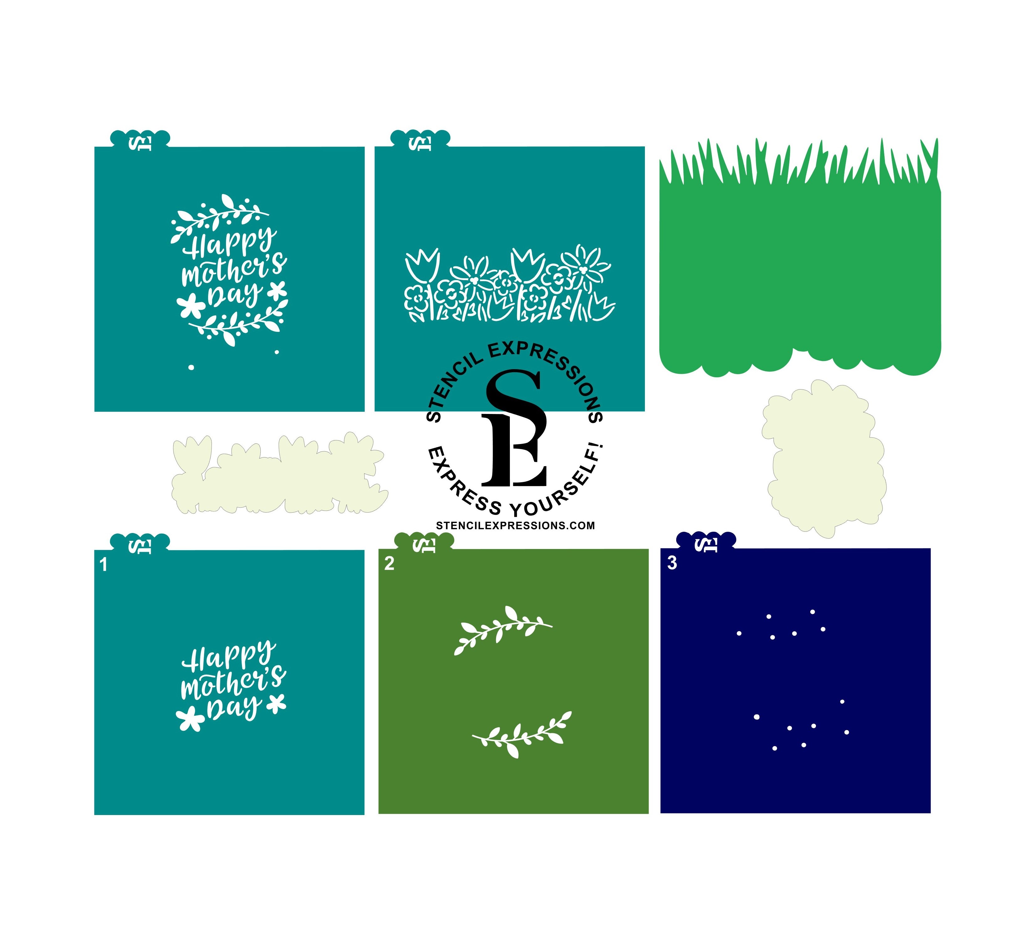 B’s COOKIE BASKET Mother's Day 3D Cookie Box Kit Digital Design Download * The Colorful Cookie COOKIE-A-THON Spring 2022