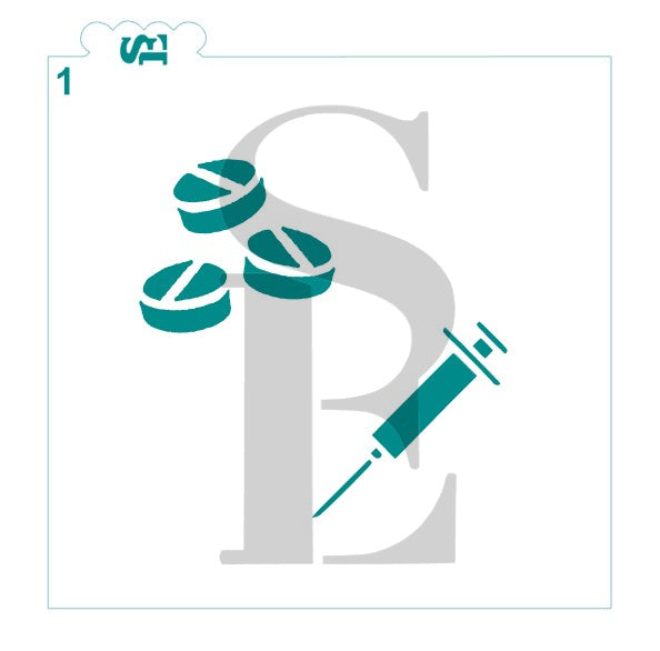 Medical Symbols Set Digital Download Cookie Stencil