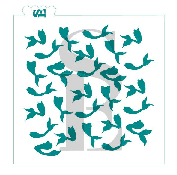 Mermaid Tails Background Digital Download