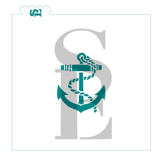Ship Anchor Stencil for Cookies, Cakes & Culinary