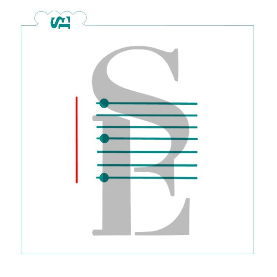 Mini Notebook Paper Stencil For Cookies Cakes Culinary