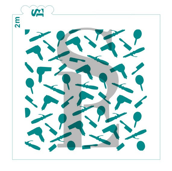 Beauty Salon Tools Bundle of 8 Digital Designs