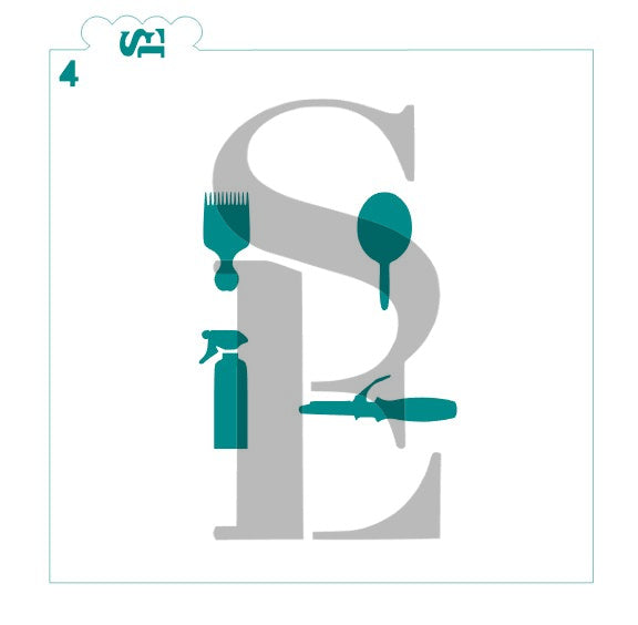 Beauty Salon Tools Bundle of 8 Digital Designs