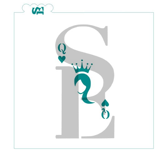 Casino Cards, Poker Chip and Suits Background Digital Design Cookie Stencil