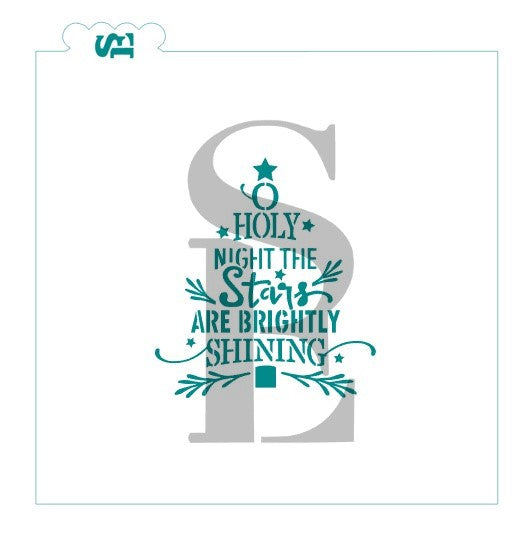 Oh Holy Night Tree Digital Design