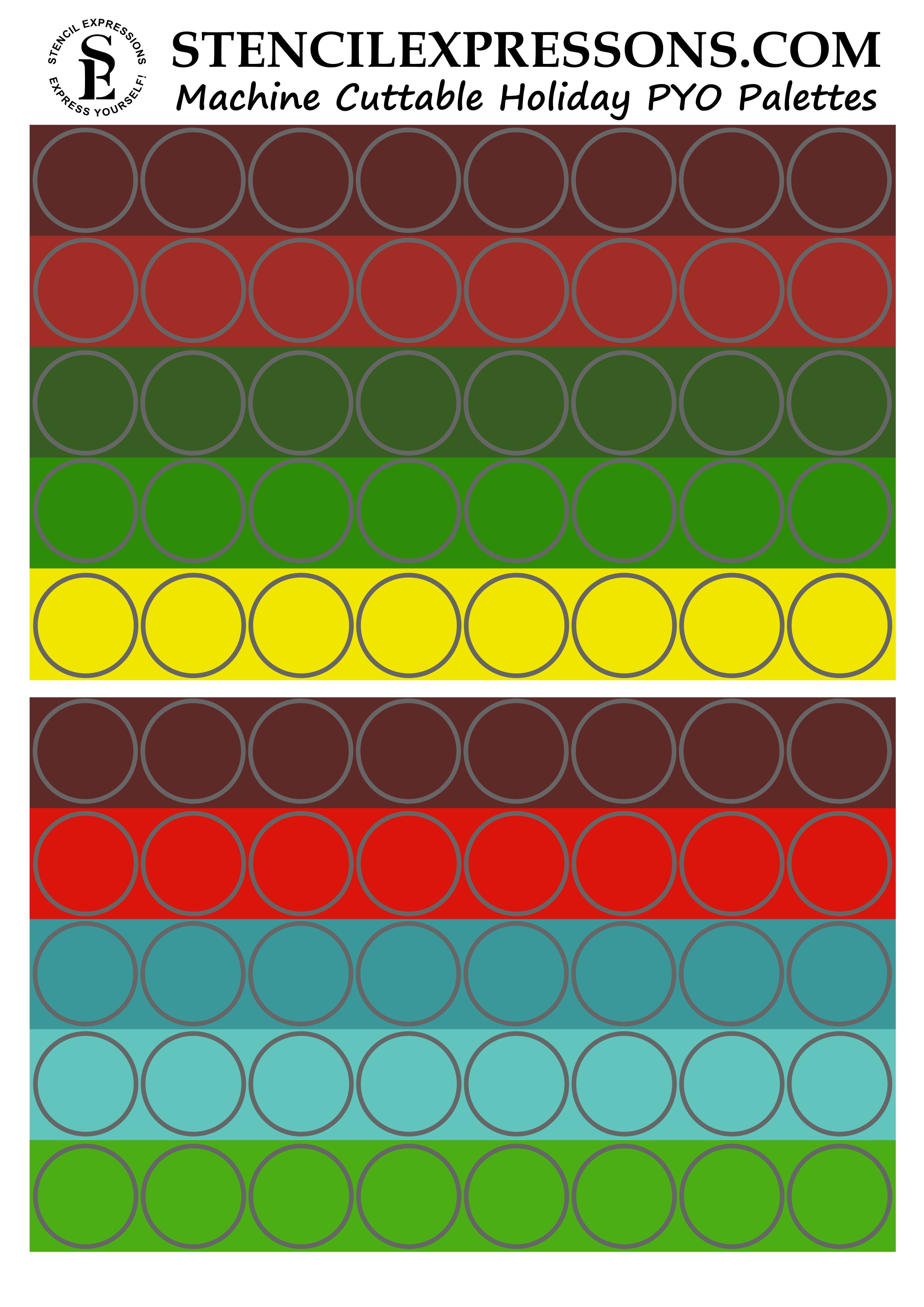 Build A PYO Palette Digital Design - Holiday Color Palette