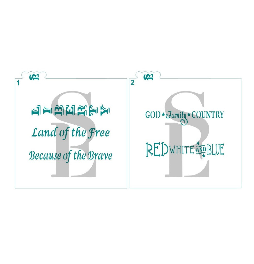 Patriotic Sticks #1 and #2 Digital Design