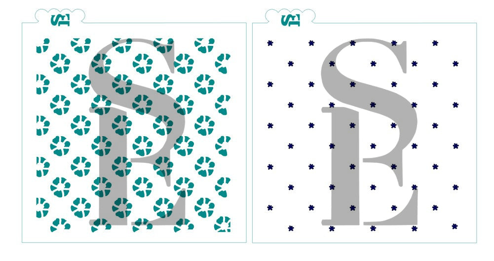 Poppies Background and Poppies Variety Digital Download Cookie Stencil