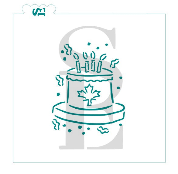 Canada Day PYO Birthday Celebration Cake Digital Design