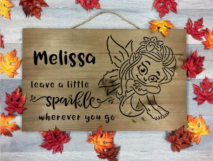 Pixie Fairy #1 PYO and Leave A Little Sparkle Wherever You Go Sentiment Digital Design