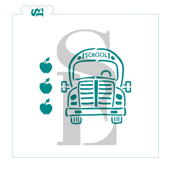 School Bus #1 PYO Digital Design Cookie Stencil