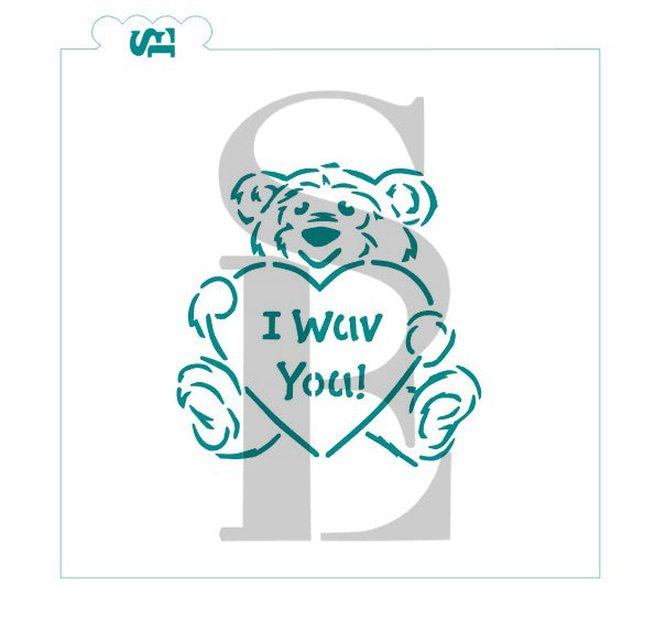 Valentine Bear PYO Digital Design