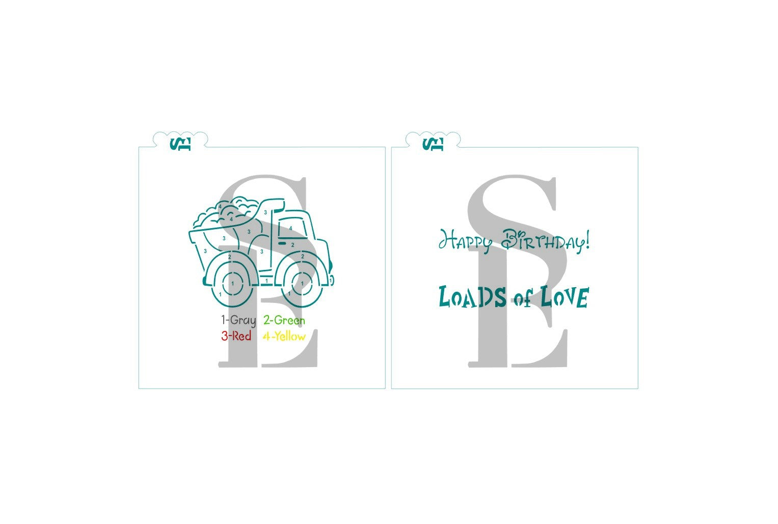 Dump Truck Paint By Numbers PYO Digital Design