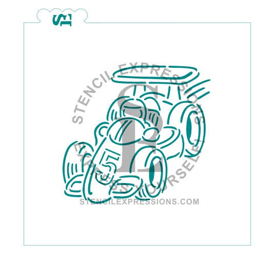 Race Car PYO Stencil Digital Design*