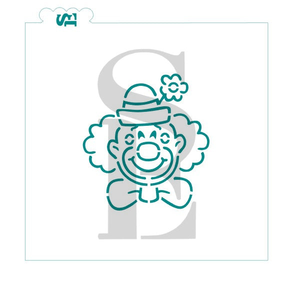 Circus Clown PYO Stencil Cookies, Cakes & Culinary