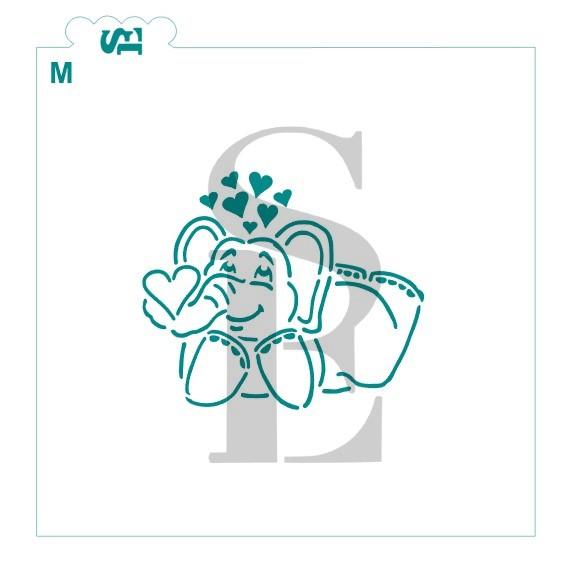 PYO Elephant Daydreaming Of Love, I Love You Tons and Never Forget I LOVE YOU Bundle Digital Design Cookie Stencils