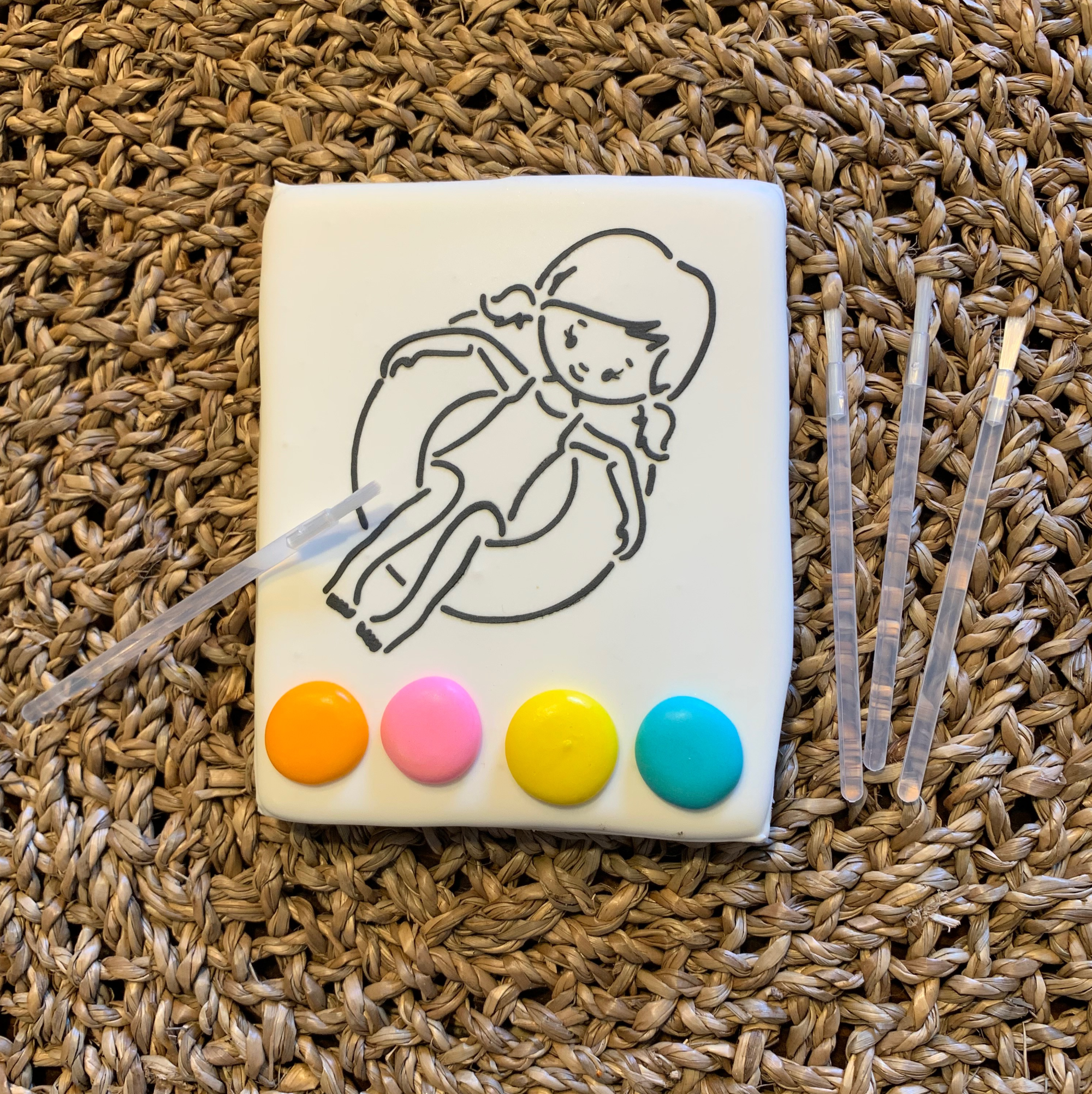 Pool Fun PYO Stencil Bundle Digital Design Girl on Floatie #1 Wish Upon a Cookie TX