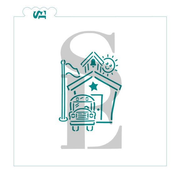 School House and Bus PYO Digital Design