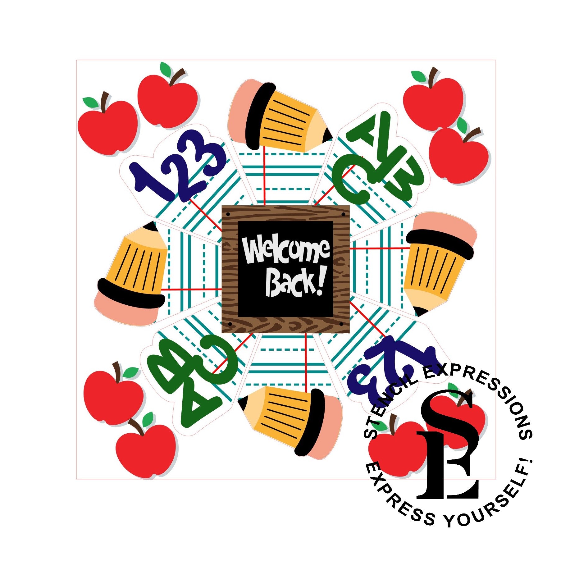 ABC 123 Platter Set Digital Design, Includes 3D Cutters STL Files*