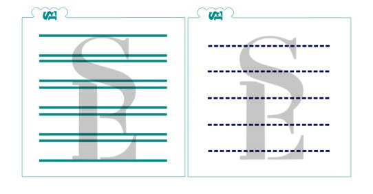 Notebook Paper Single Layered Background Digital Design Cookie Stencil