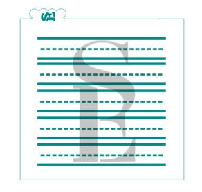 Notebook Paper Single Layered Background Digital Design Cookie Stencil