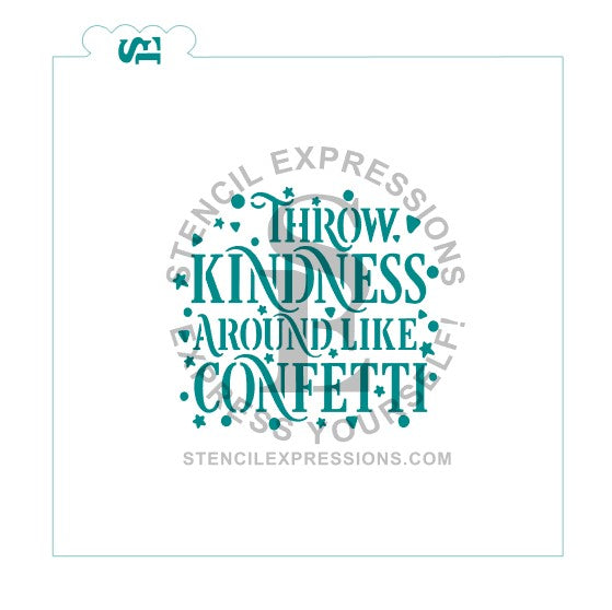 Throw Kindness Around Like Confetti Sentiment SVG Digital Design *