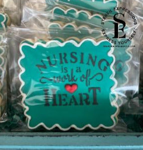 Nursing Is A Work Of Heart Sentiment Digital Design