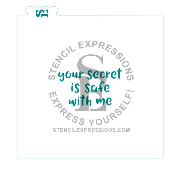 Your Secret Is Safe With Me Sentiment Digital Design *