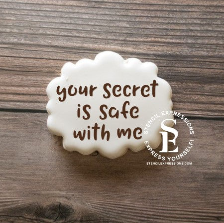 Your Secret Is Safe With Me Sentiment Digital Design *