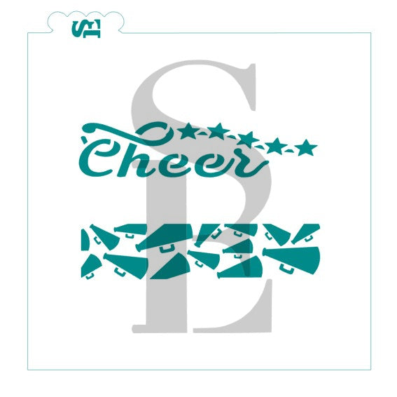 Cheer / Megaphone Cookie Sticks Digital Design cookie stencil